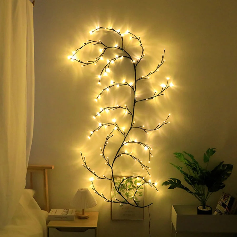 TIRVOSE LED Vine String Lights for Christmas Home Decor