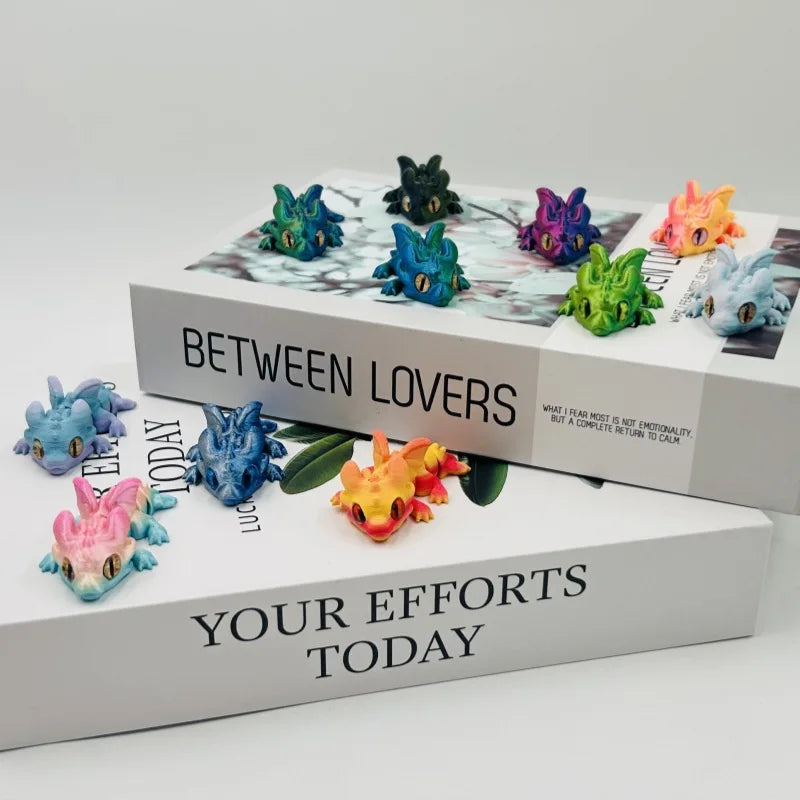 RPXBGUCKARHG 3D Printed Articulated Dragon Fidget Toy Figure