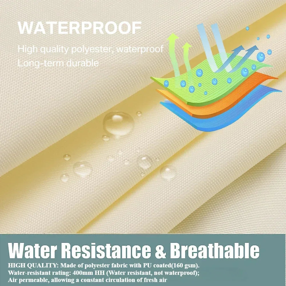 Waterproof UV Protection Shade Sail For Patio Garden Camping