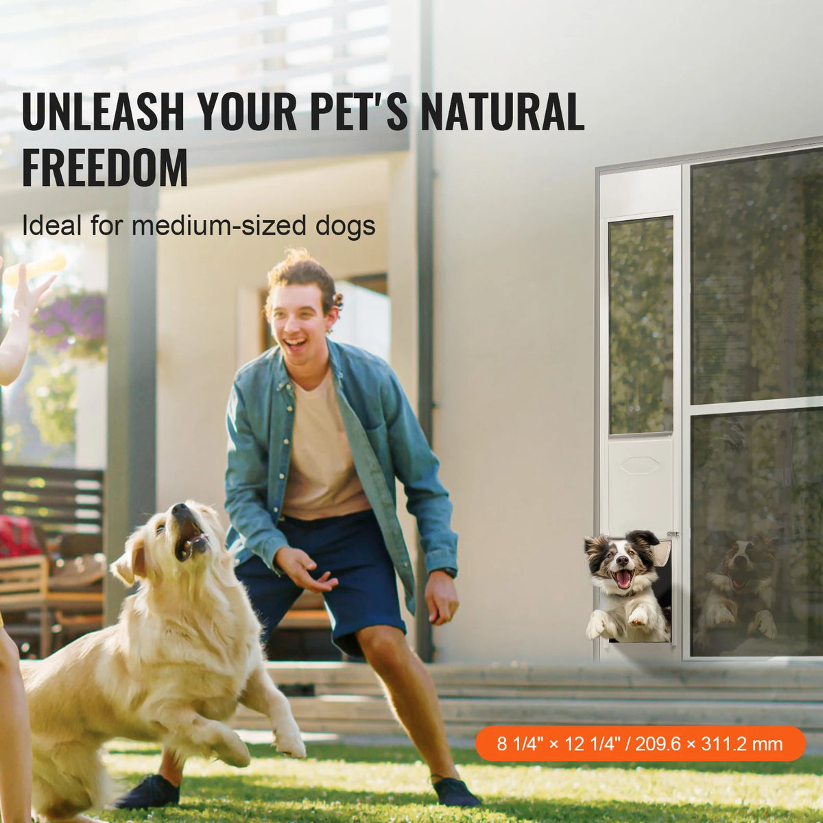 Dog Door For Sliding Glass Doors Adjustable Easy To Install