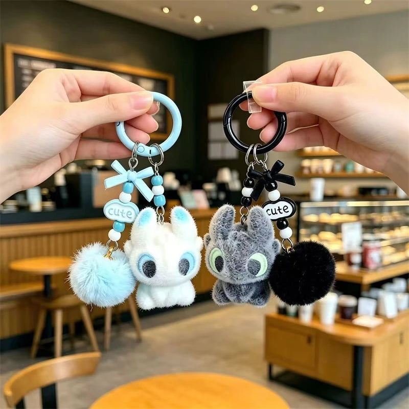 Potdemiel Toothless Cartoon Phone Pendant and Keychain Plush Toy