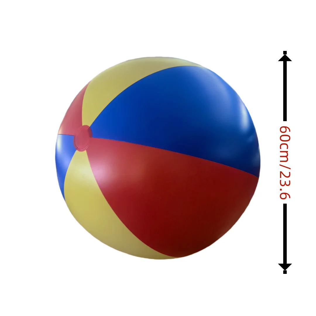 New Outdoor Gmaes Fun Toys Giant Outdoor Beach Ball Colorful PVC Inflatable Ball for Lawn Games School Fun Family Activities