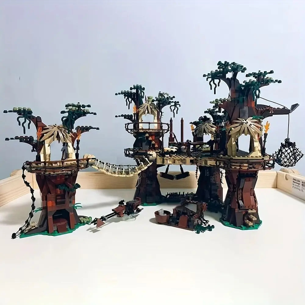 1990PCS Forest Tribe Village Adventure Building Blocks 10236 Set Bricks Toys Birthday Christmas Gifts for Adults