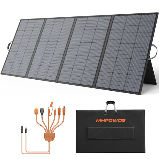 MHPOWOS 400W Portable Foldable Solar Panel for Power Stations