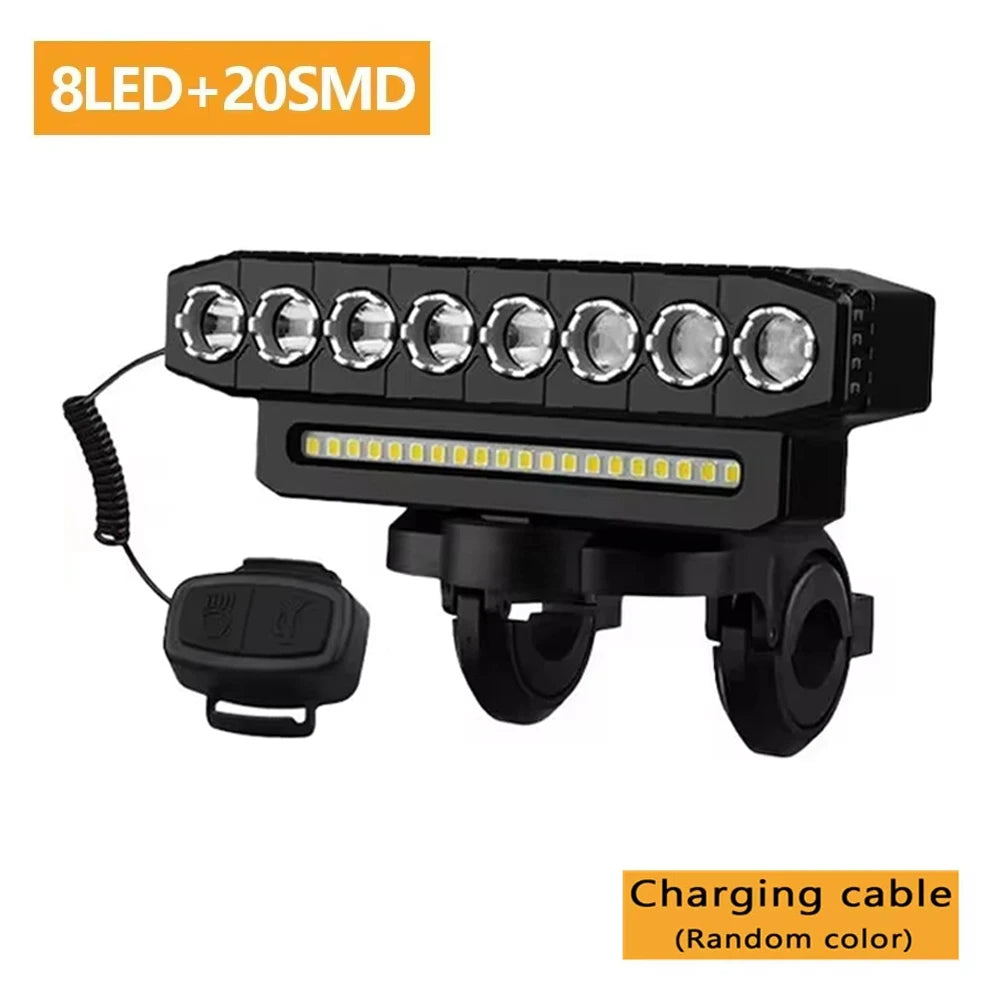 Cycle Zone USB Rechargeable Bicycle Headlight With 130dB Horn