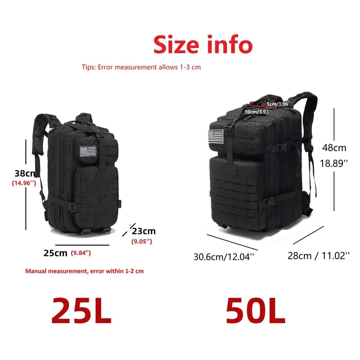 Thuram Waterproof Tactical Hiking Backpack for Camping and Trekking