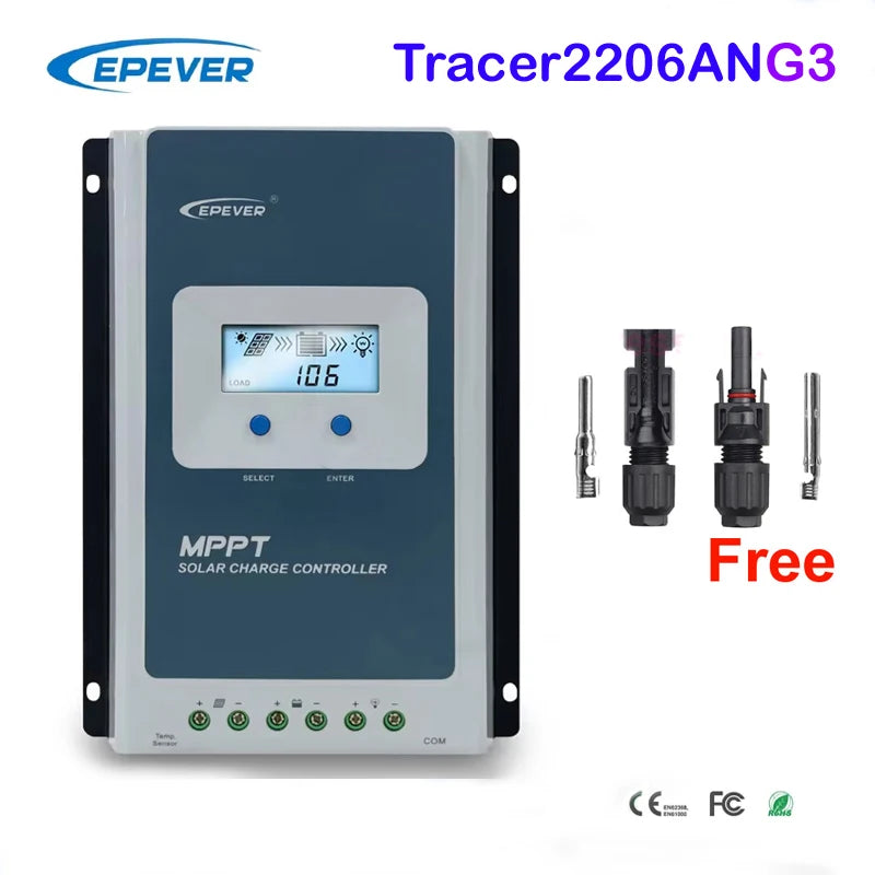 EVSOLAR MPPT Tracer Series 20A Solar Charge Controller