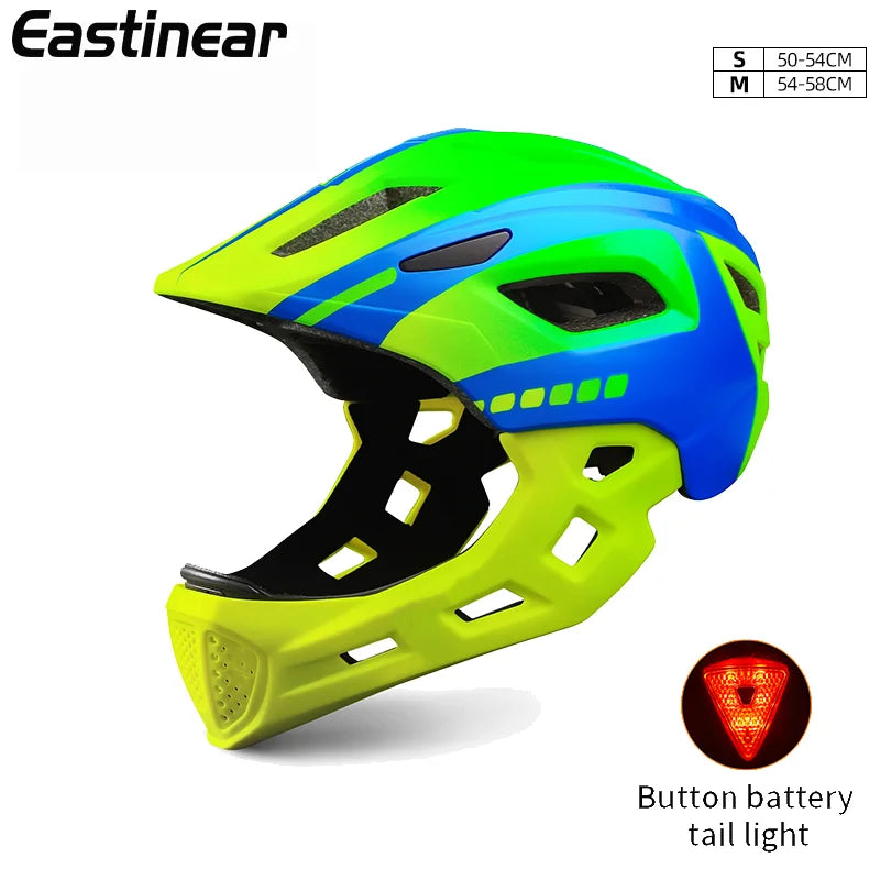 Horntour Kids Full Face Bike Helmet Removable Breathable Cycling Protection