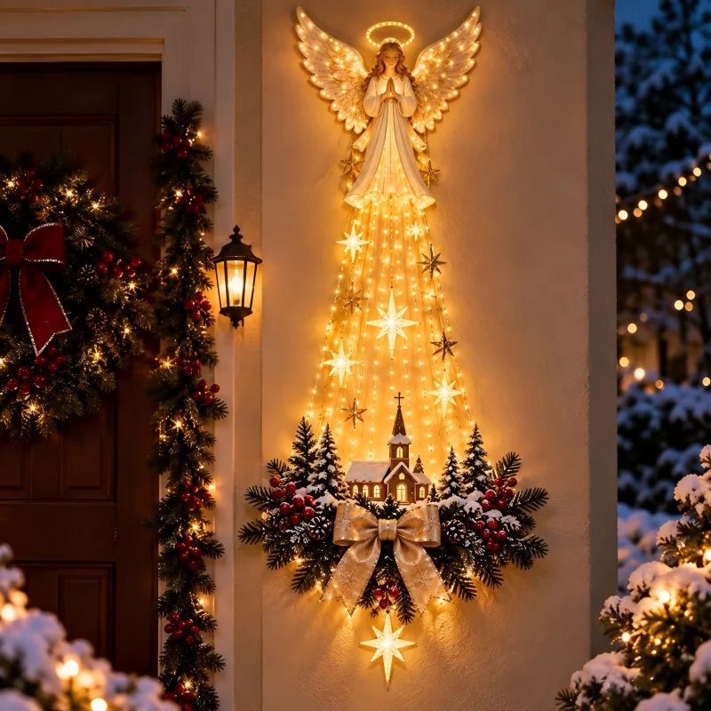 Lighted Nativity Wall Decor With Bethlehem Star For Christmas