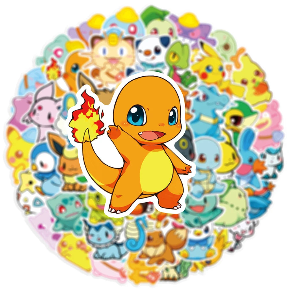 Takara Tomy Pokemon Pikachu Waterproof Anime Sticker Pack