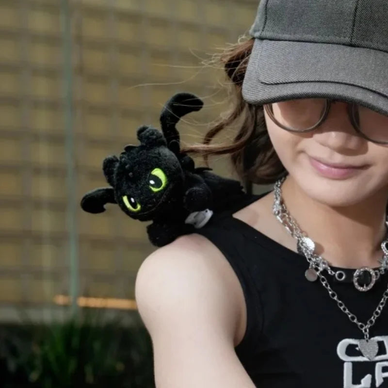 Genuine Potdemiel Universal Toothless Dragon Tamer Master Shoulder Pendant Plush Doll Photo Animation Peripheral Plush Gifts