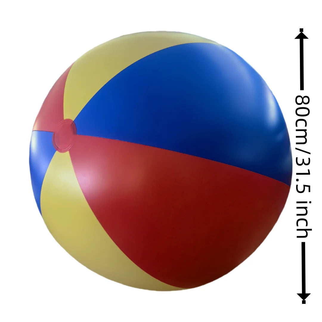 New Outdoor Gmaes Fun Toys Giant Outdoor Beach Ball Colorful PVC Inflatable Ball for Lawn Games School Fun Family Activities