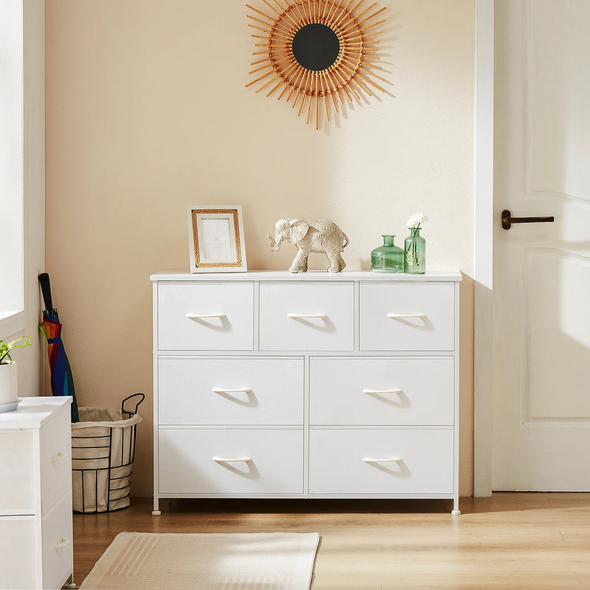 JHK Bedroom Wardrobes Dresser Chest With Drawers Storage Cabinet