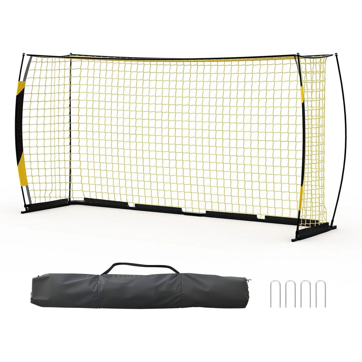HiMISS Portable Heavy Duty Foldable Soccer Goal for Backyard Training