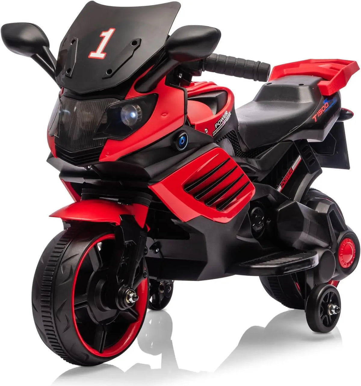 HiMISS 6V Electric Ride On Motorcycle For Kids Training Wheels