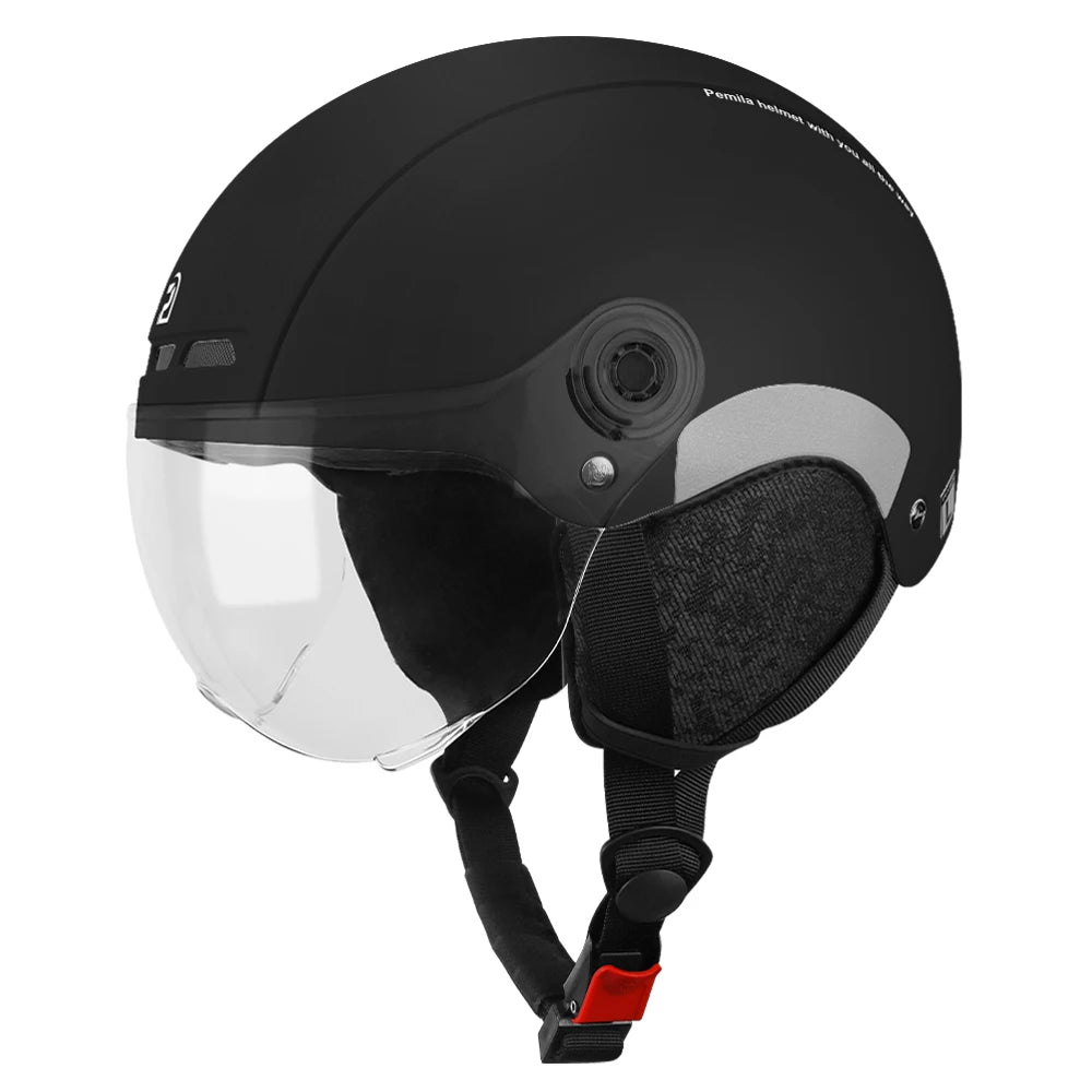 PEMILA Adult Cycling Helmet With Goggles And Ear Protection