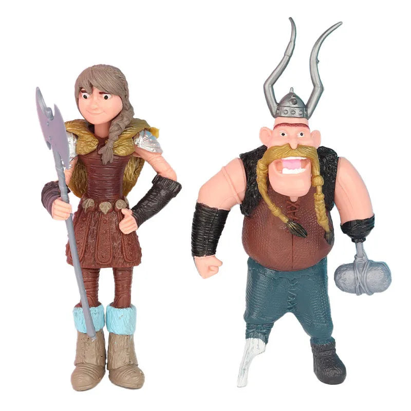 8pcs 10cm cartoon how to train action figure doll PVC collection your dragon model toy