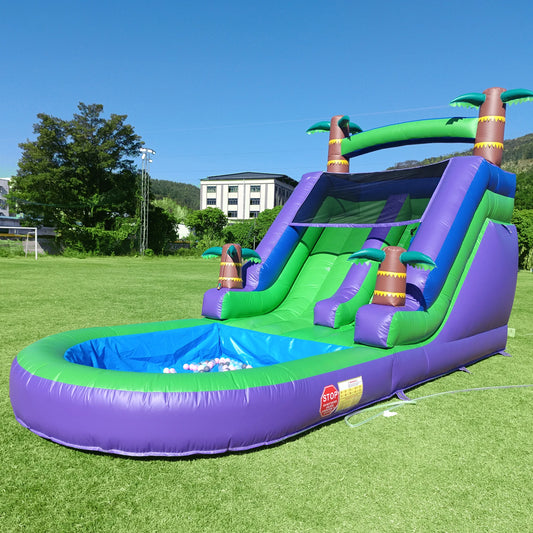 King Inflatable Water Slide With 1100W Blower For Outdoor Use