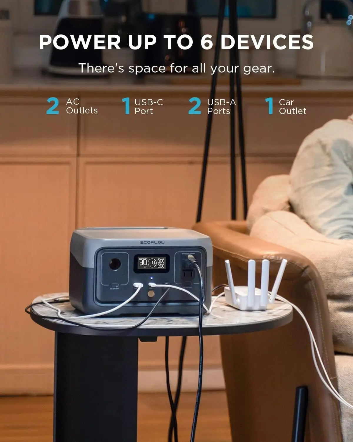 EcoFlow River 2 Portable Power Station With Fast Charging