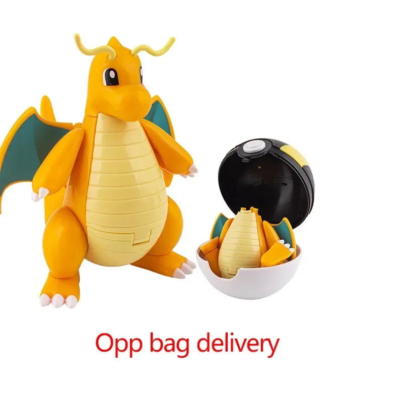 Zhuangchen Pokemon Figure Ball Set With Eevee Pikachu And Friends