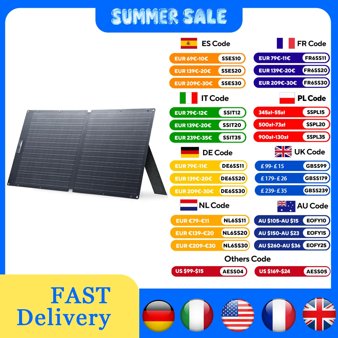 ALLPOWERS SE100 Foldable 100W Solar Panel Charger Portable