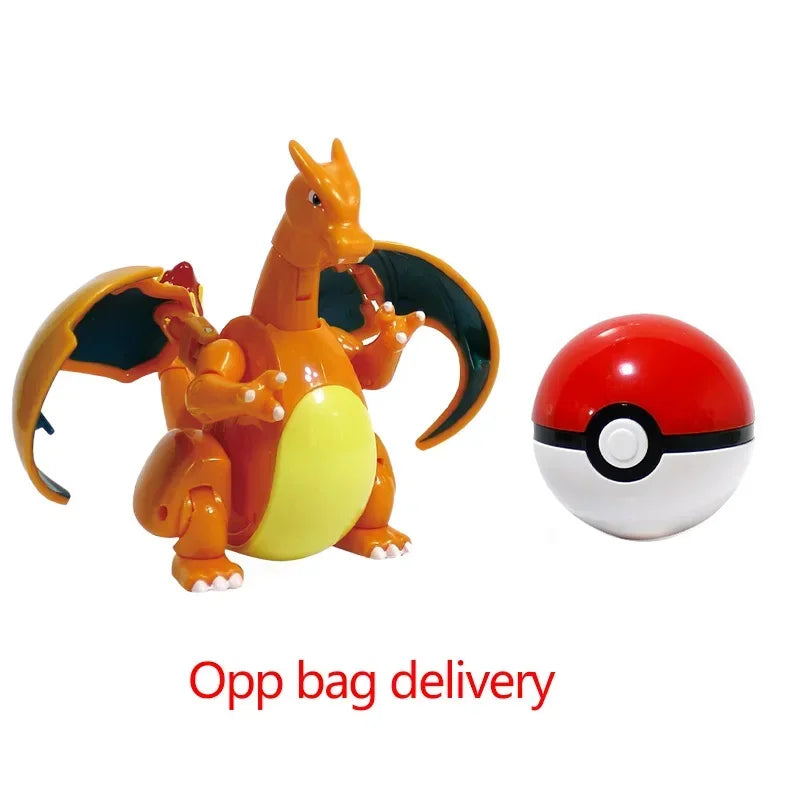 Zhuangchen Pokemon Figure Ball Set With Eevee Pikachu And Friends
