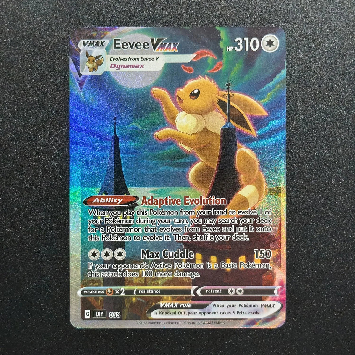FUNISM Eevee Evolution Moon Gazing Game Collection Card