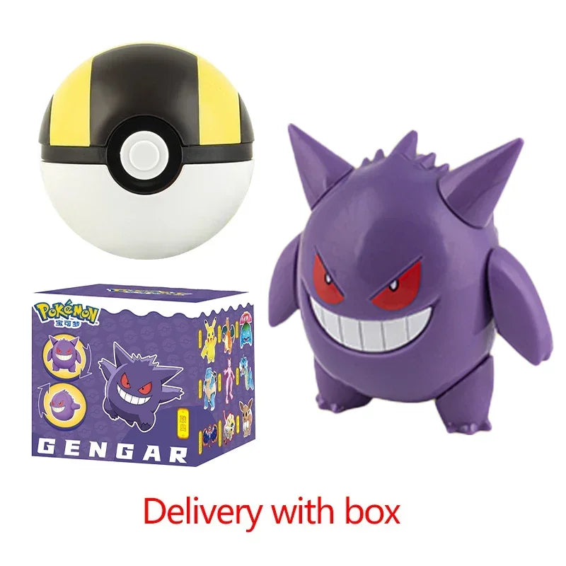 Zhuangchen Pokemon Figure Ball Set With Eevee Pikachu And Friends