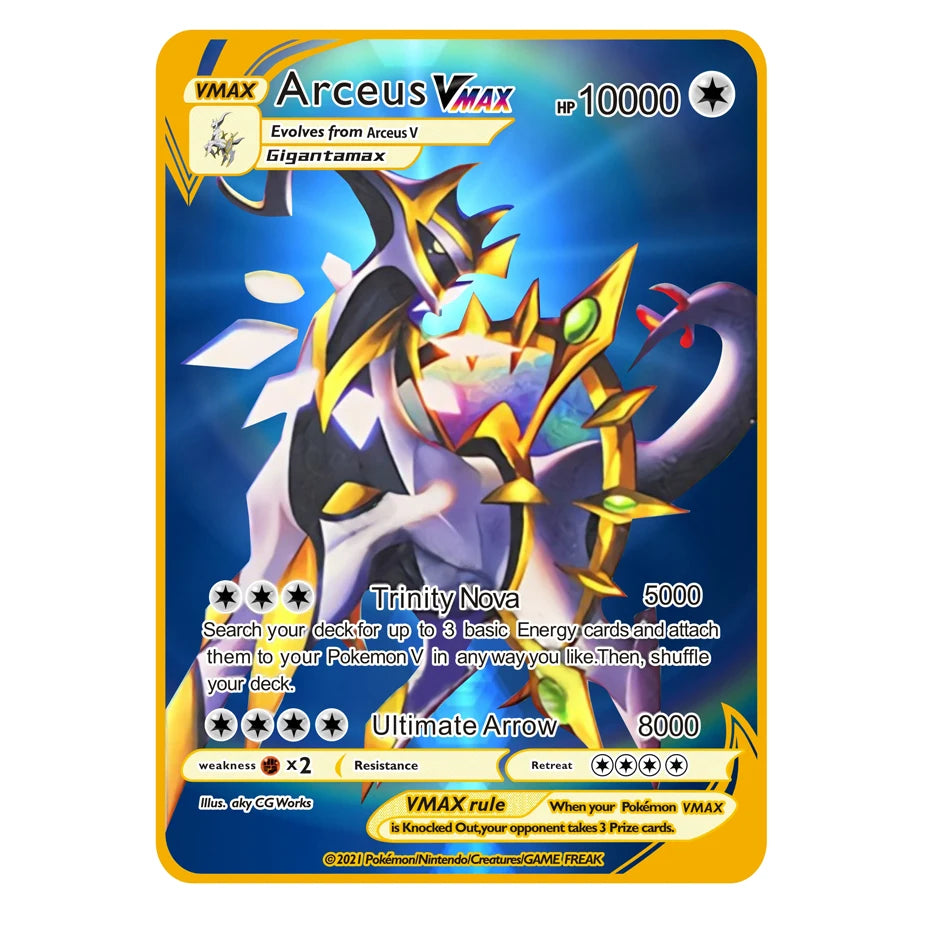 Bandai Arceus Charizard Mewtwo Lucario Greninja Anime Trading Card