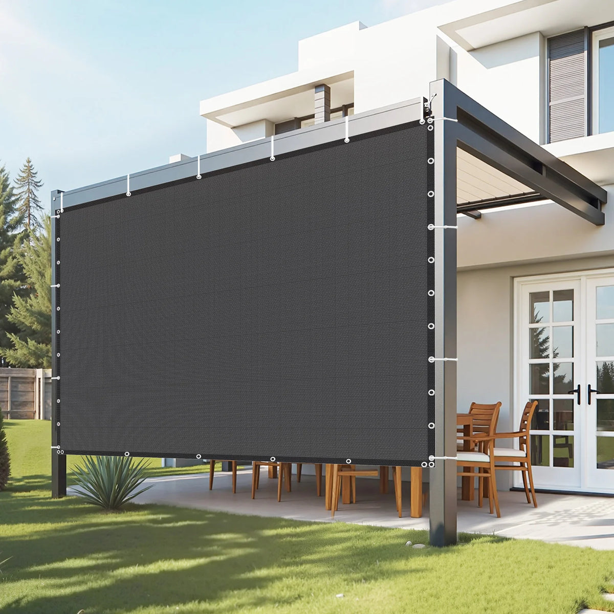 SucceBuy HDPE Sun Shade Cloth Canopy Privacy Screen