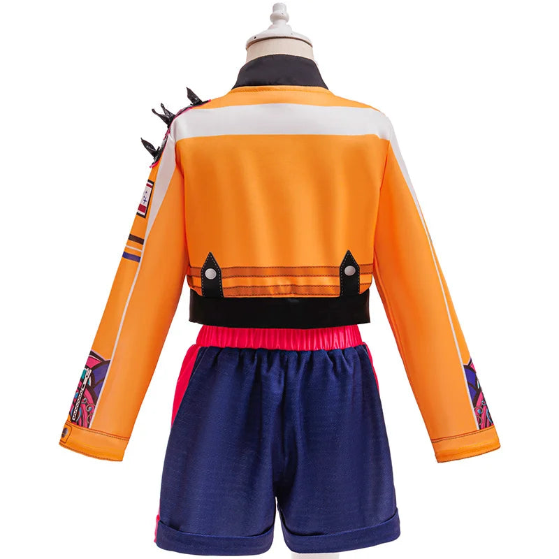 Girls Street Style Cosplay Outfit Kit With Jacket And Shorts