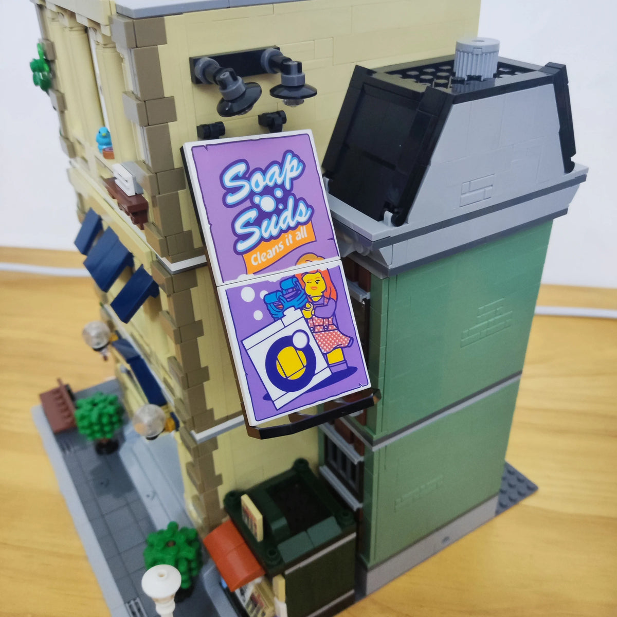 Creative Expert Street View Police Station Building Blocks Pet Store Model Assembly Sets Desk Decor Bricks Toys Gift For Adults