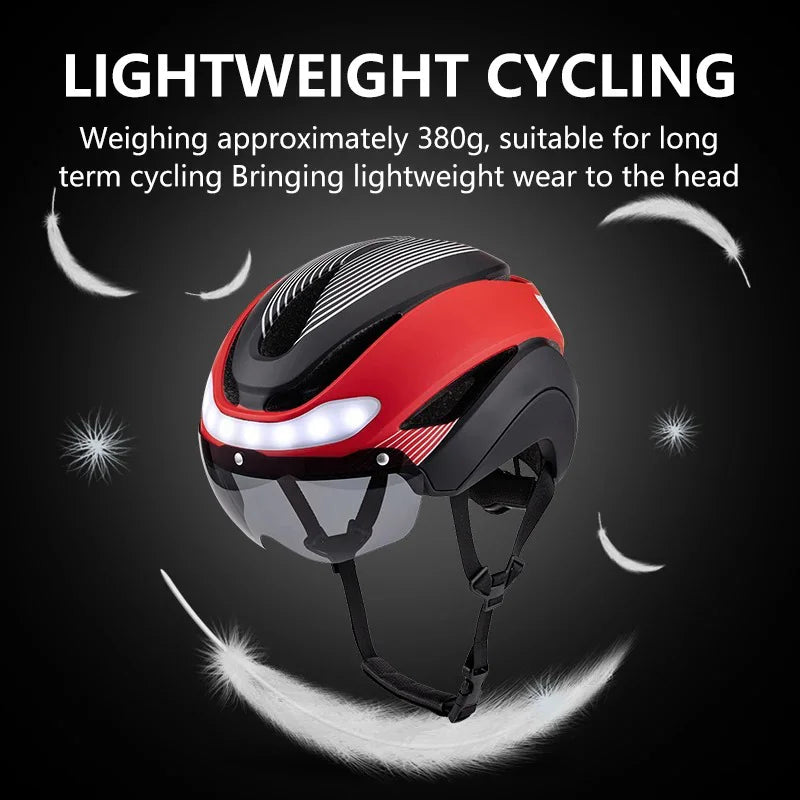 Eastinear LED Bicycle Helmet With Integrated Light For Road Cycling