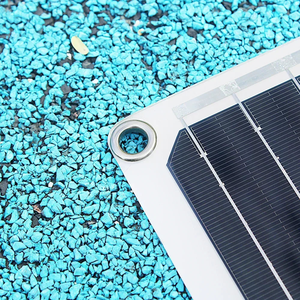 ASUNERGE 12V Flexible Monocrystalline Solar Panel Waterproof RV