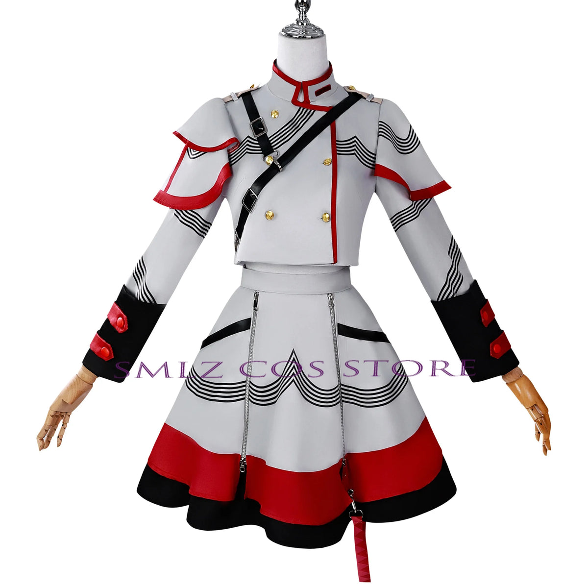 Kasane Teto Anime Cosplay Costume Set With Accessories for Women