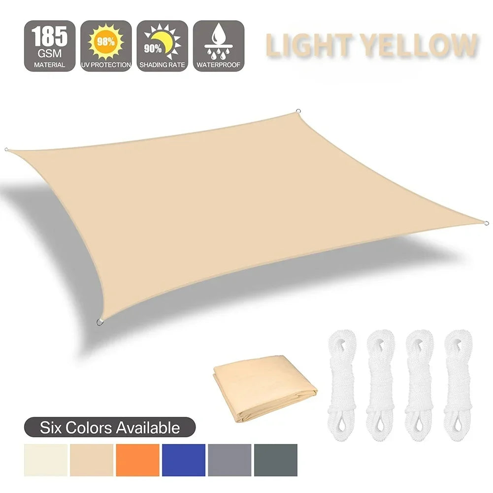 Waterproof UV Protection Shade Sail For Patio Garden Camping