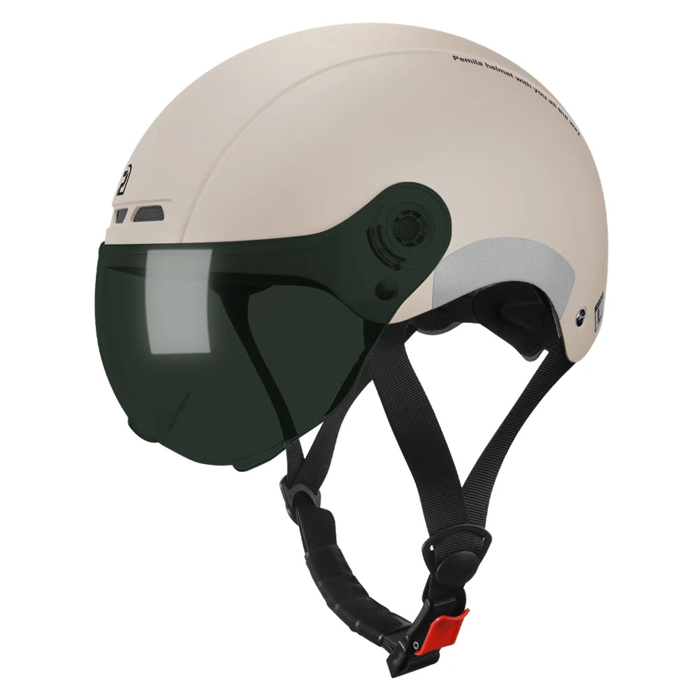 PEMILA Adult Cycling Helmet With Goggles And Ear Protection