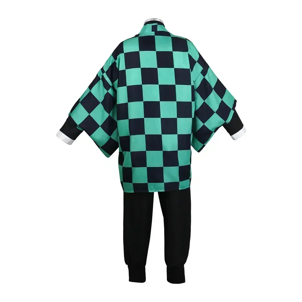 Kamado Tanjirou Cosplay Costume Halloween Anime Cosplay Cartoon Kimetsu No Yaiba Costume For Kids For Adult Gifts