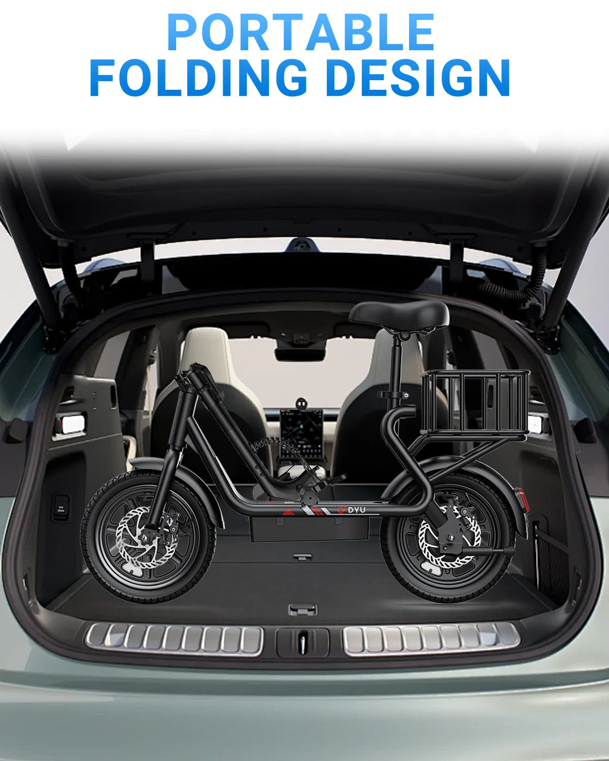DYU C4 Mini Folding Electric Bike Compact Urban Commuter