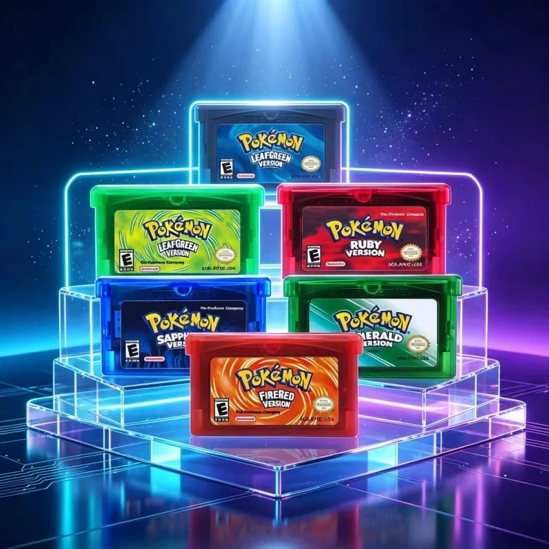 Takara Tomy Pokemon Emerald FireRed Ruby Sapphire GBA Cartridge