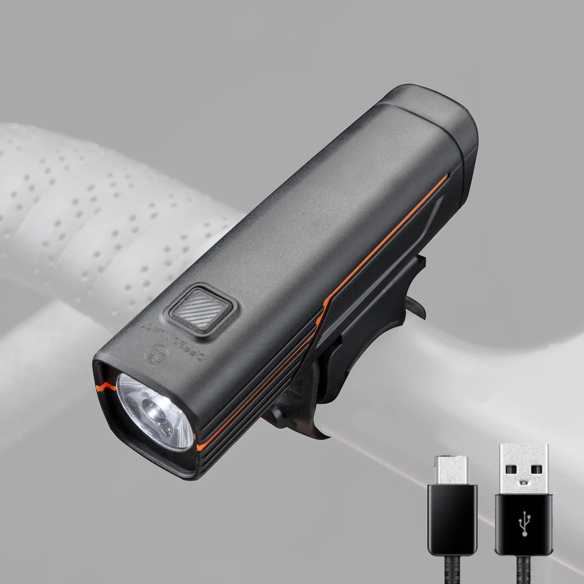 OFFBONDAGE USB Rechargeable LED Bicycle Headlight With Intelligent Sensing