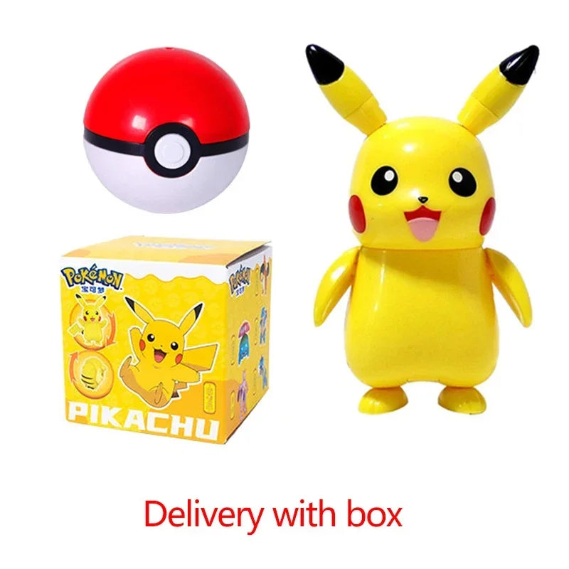 Zhuangchen Pokemon Figure Ball Set With Eevee Pikachu And Friends