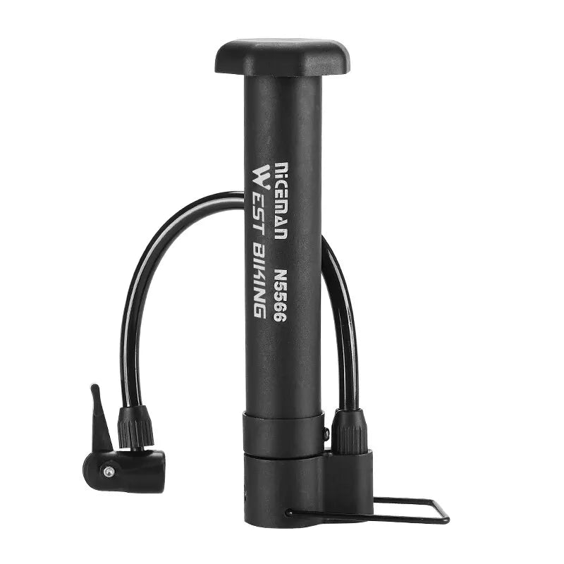 West Biking Manual Bike Pump for Tires and Schrader Valves
