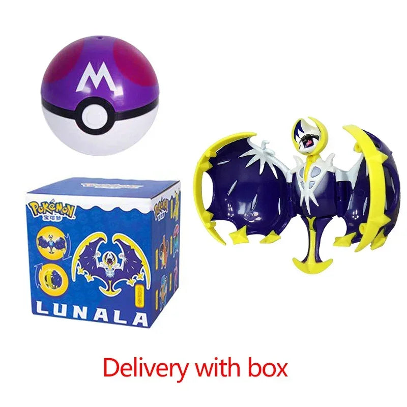 Zhuangchen Pokemon Figure Ball Set With Eevee Pikachu And Friends