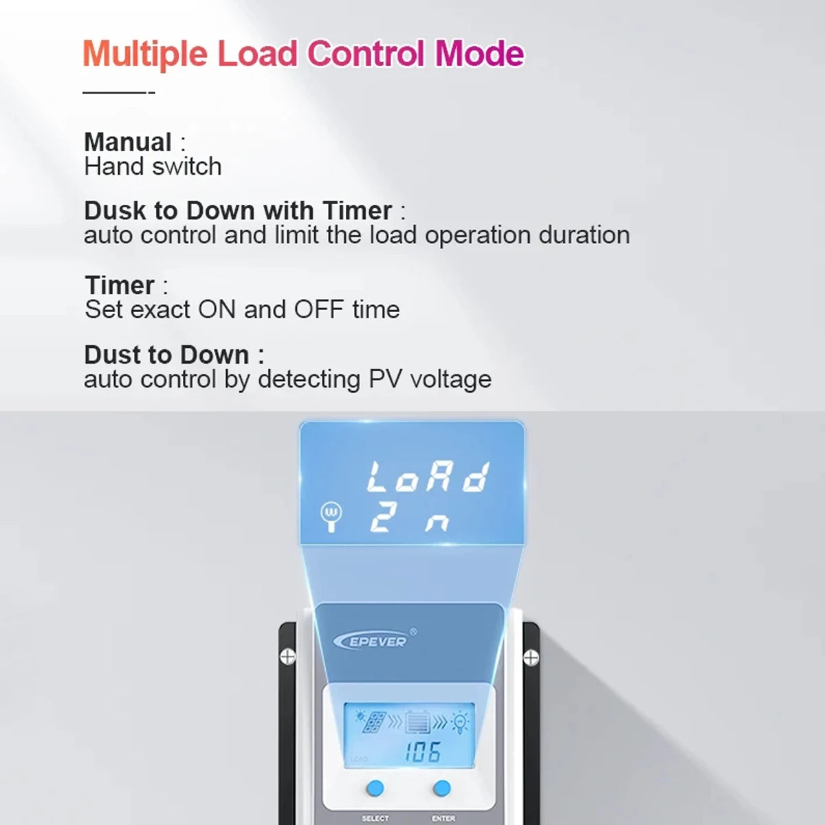 EVSOLAR MPPT Tracer Series 20A Solar Charge Controller