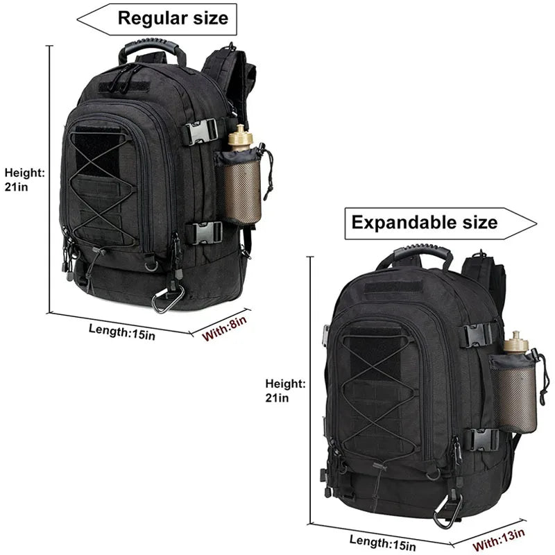 LQARMY Tactical Molle Military Backpack For Hiking Camping And Travel