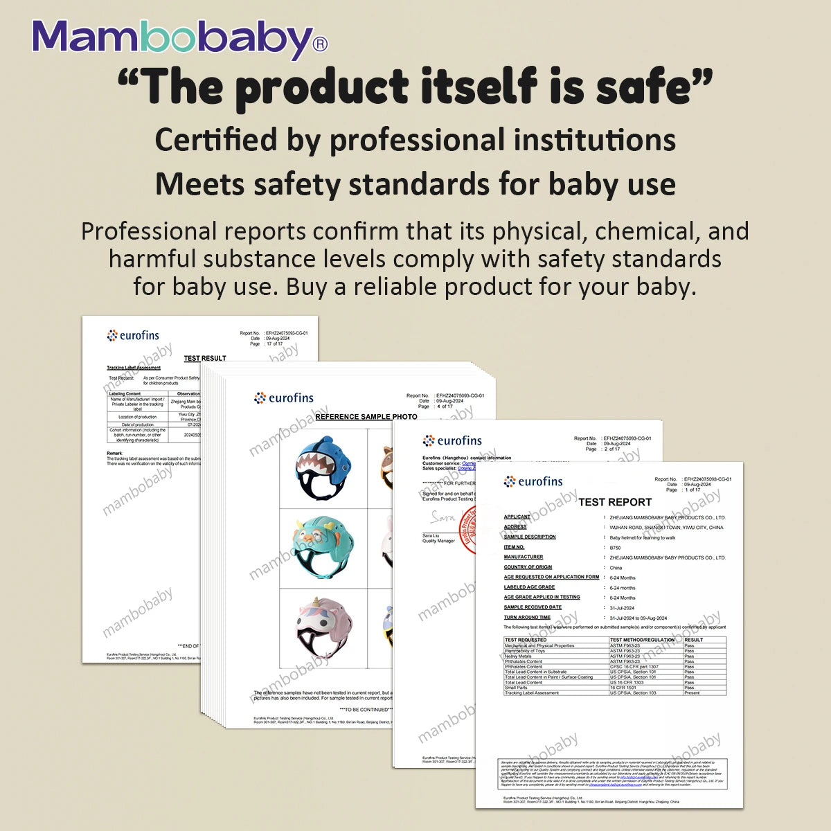 Mambobaby Safe Anti-Shock Baby Helmet For Infants And Toddlers