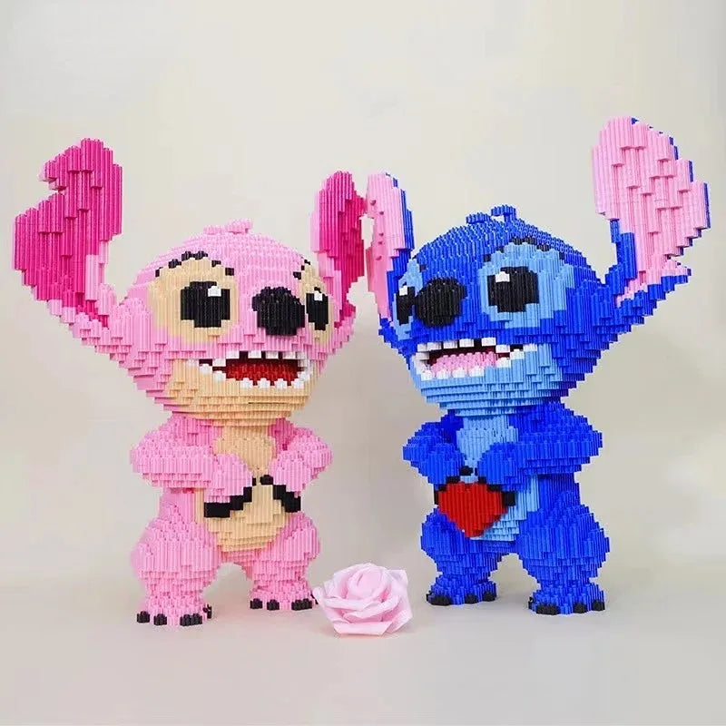33cm Stich Plush Toy Blocks - Perfect Christmas/Birthday Gift for Kids and Adults Puzzle DIY Car Toys