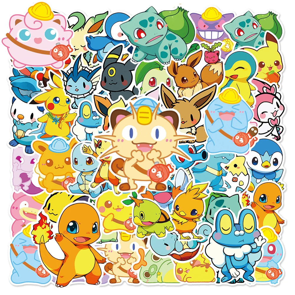 Takara Tomy Pokemon Pikachu Waterproof Anime Sticker Pack