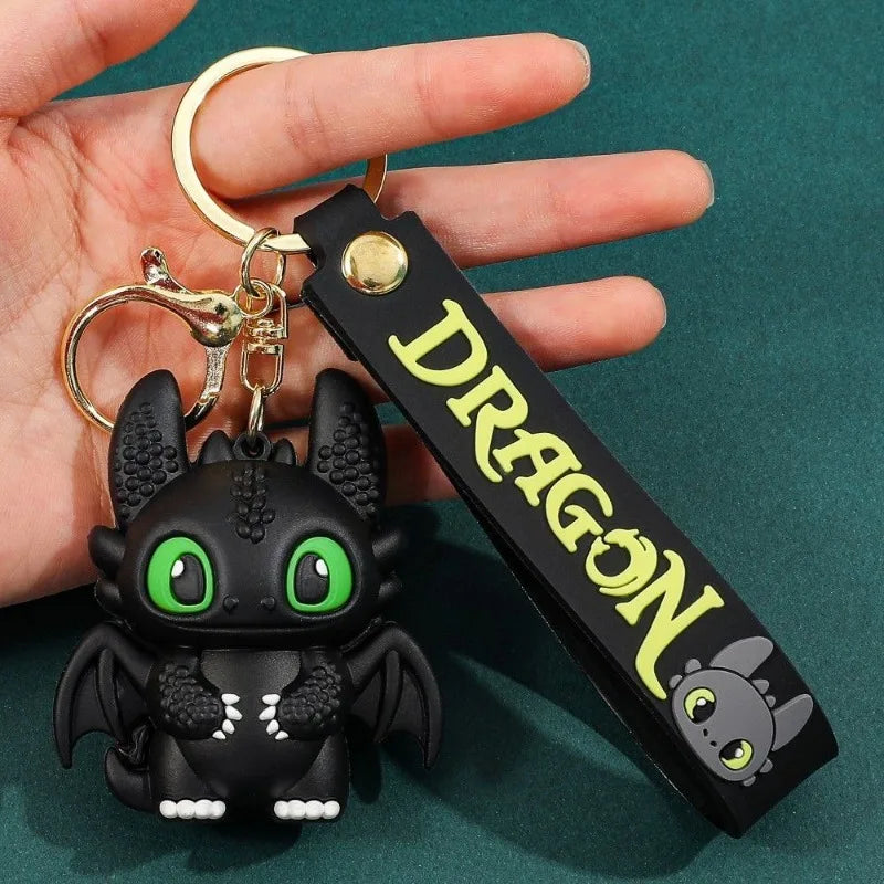 How to Train Your Dragon Toothless Creative Cartoon Car Keychain Personalized Anime Character Peripheral Backpack Pendant Gift